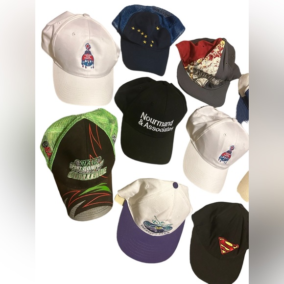 25 Vintage Hat Lot Snapbacks Baseball Caps Trucker Visor - Picture 5 of 16